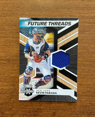 Kevin Parada 2022 Panini Elite Future Threads Jersey FT-KP Mets Georgia Tech