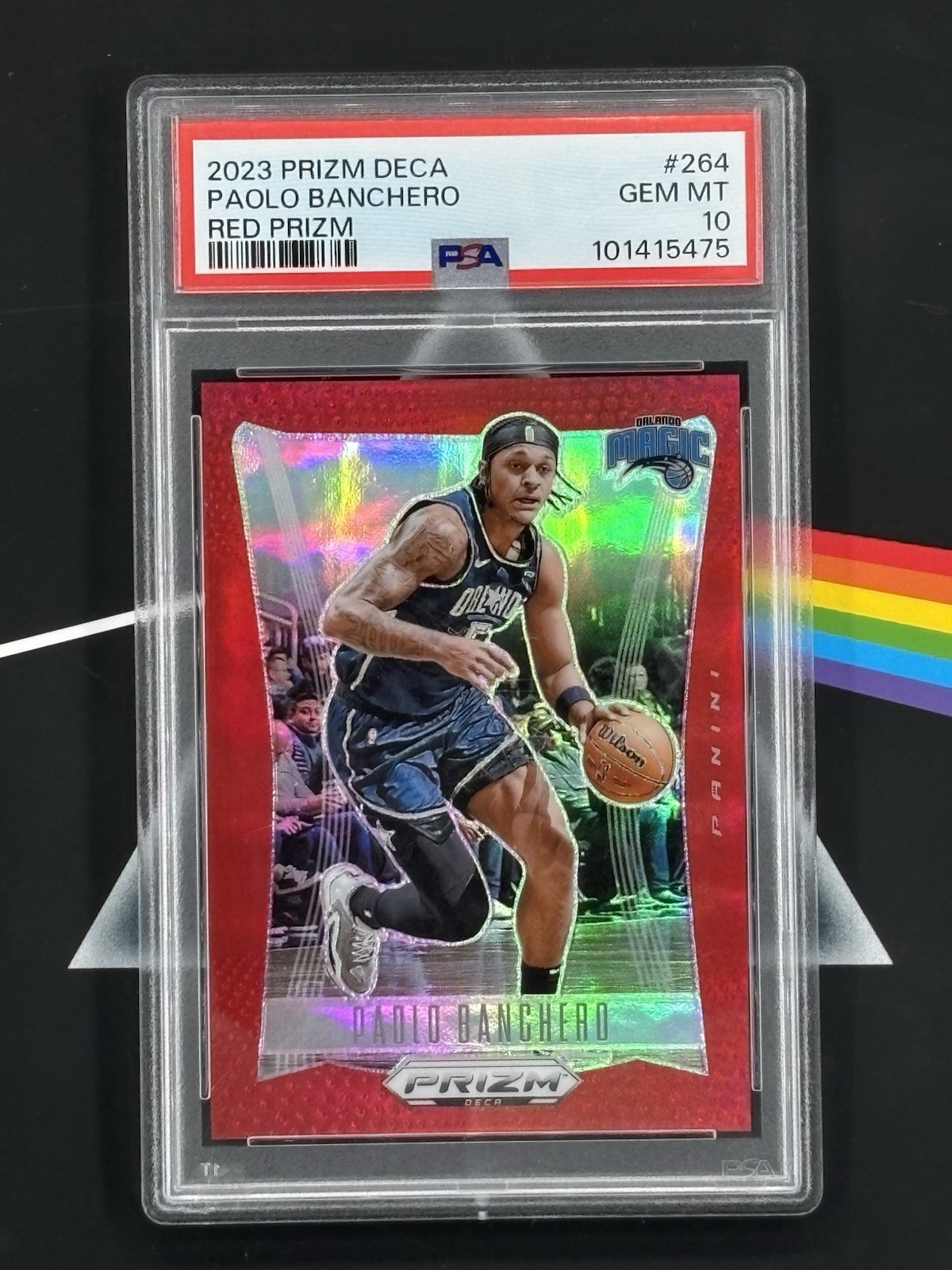 2023 Prizm Deca - Paolo Banchero - Red 13/199 PSA Gem Mint 10