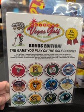 Authentic Vegas Golf 12 Poker Chips On the Course Golf Gambling Game Sealed NEW
