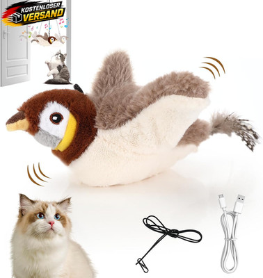 Katzenspielzeug Vogel Fliegt Elektrisch, Flapping Bird Cat Toy, Elektrisches Vog