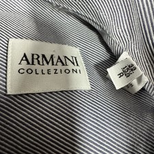 Armani Collezioni Men's Dress Shirt Blue White Pin Stripe sz. 39, 15 1/2