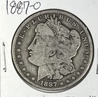 1887-O  Morgan Dollar : Very Good  VG