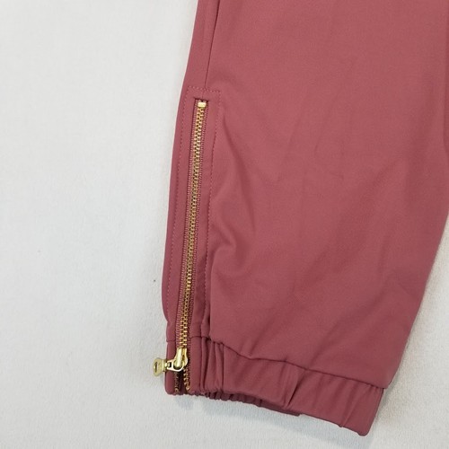 ZYIA Active Hose Damen Medium Rosa Jogginghose Kordelzug Knöchelreißverschluss Nylon - Bild 3 von 10