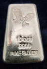 10 oz Silver Bar - .9999 Fine Silver - Eagle Design - Poured/Cast Bullion