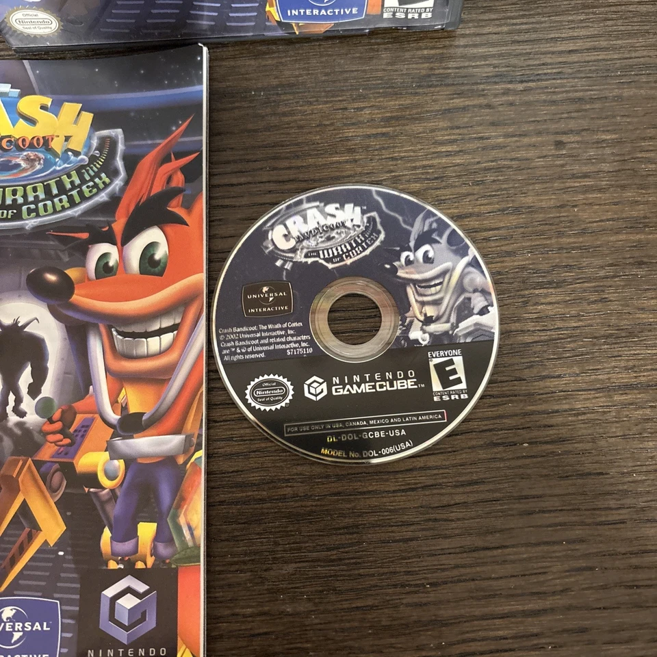 Crash Bandicoot The Wrath of Cortex (Nintendo GameCube, 2002) CIB D - Image 3 of 4