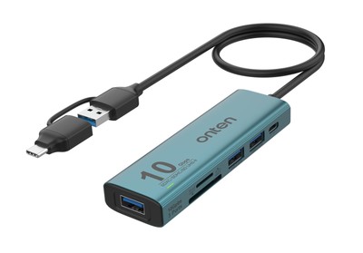 USB C USB A HUB, USB 3.2 GEN 2 10G Speed, USB A/USB C to USB A Adapter.with 3...