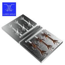 Bait DIY Fishing Mold Soft Plastisol Creature K143 3inch
