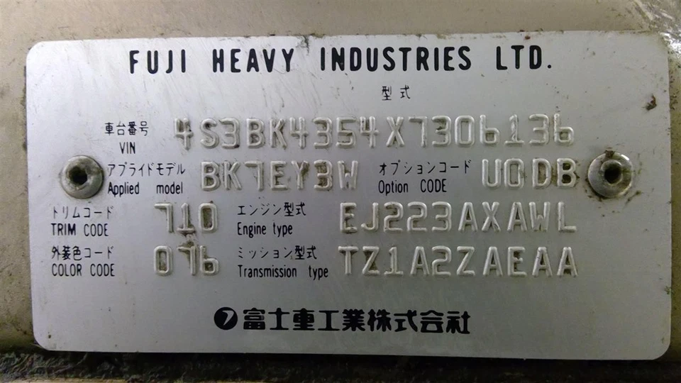 Bomba de dirección asistida usada se adapta a: Subaru Legacy 1999 2,2 grado A Foto 4 de 4