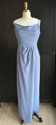 Sachin & Babi Paulina 4-Way Stretch Crepe Gown SlateBlue Size 6 NWT Brides Guest