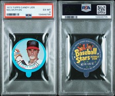 PSA 6 1973 Topps Candy Lids #45 Nolan Ryan California Angels POP14 One↑