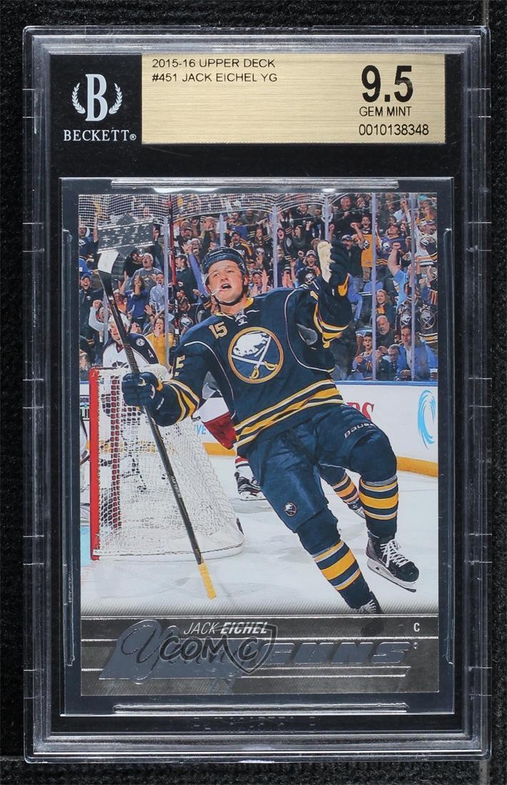 2015-16 Upper Deck Young Guns Jack Eichel #451 BGS 9.5 GEM MINT kh0