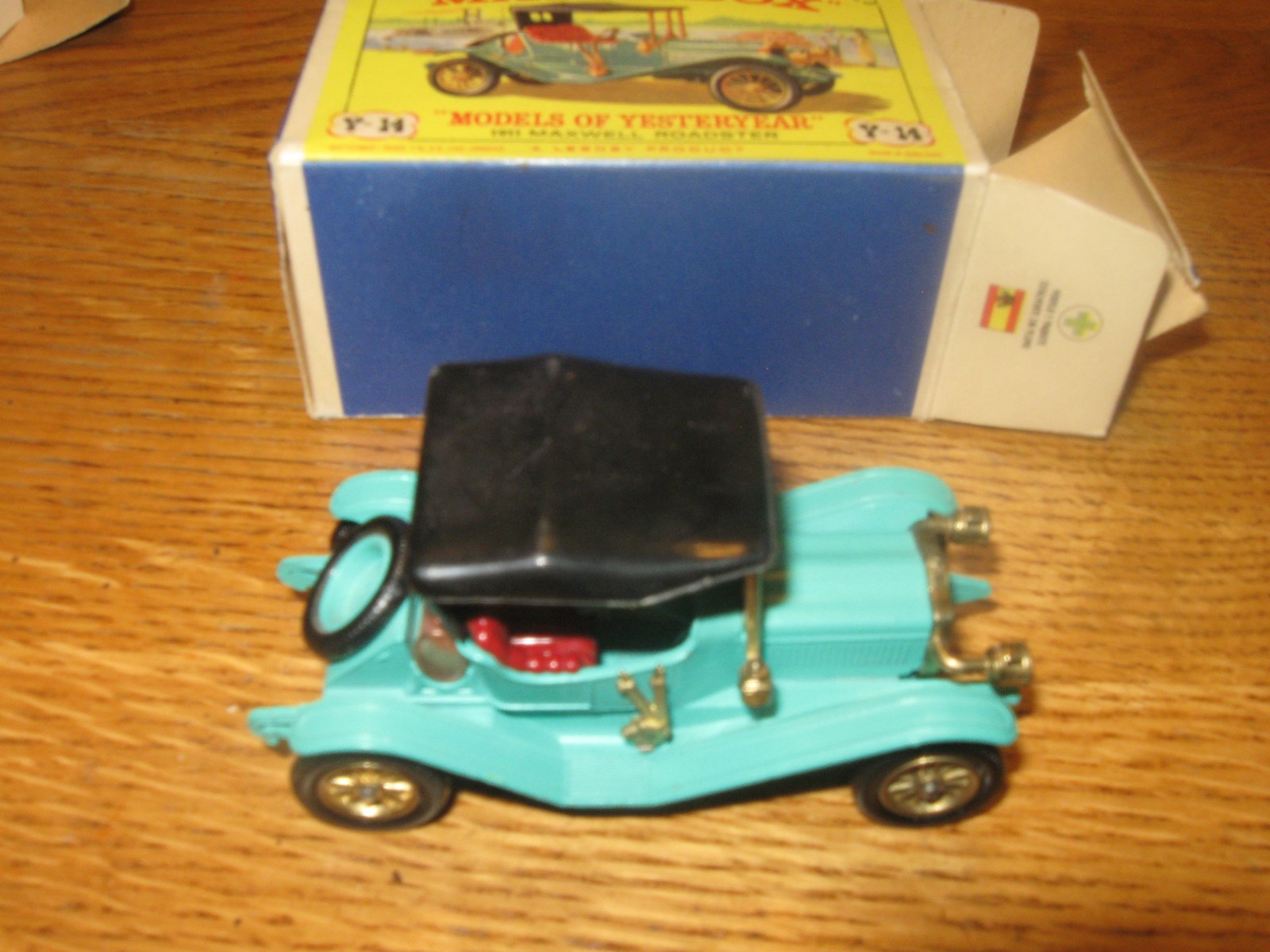 Maxwell Roadster 1911 Y-14 Matchbox vintage England Lesney - Miniatures
