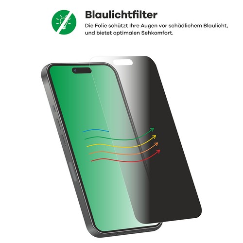 Anti Spy Blickschutz Folie für Apple iPad 10.2" 2021 (9. Gen.) Folie - Bild 4 von 9