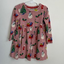 Mini Boden Girls Christmas Cotton Jersey Knit Dress size 4/5