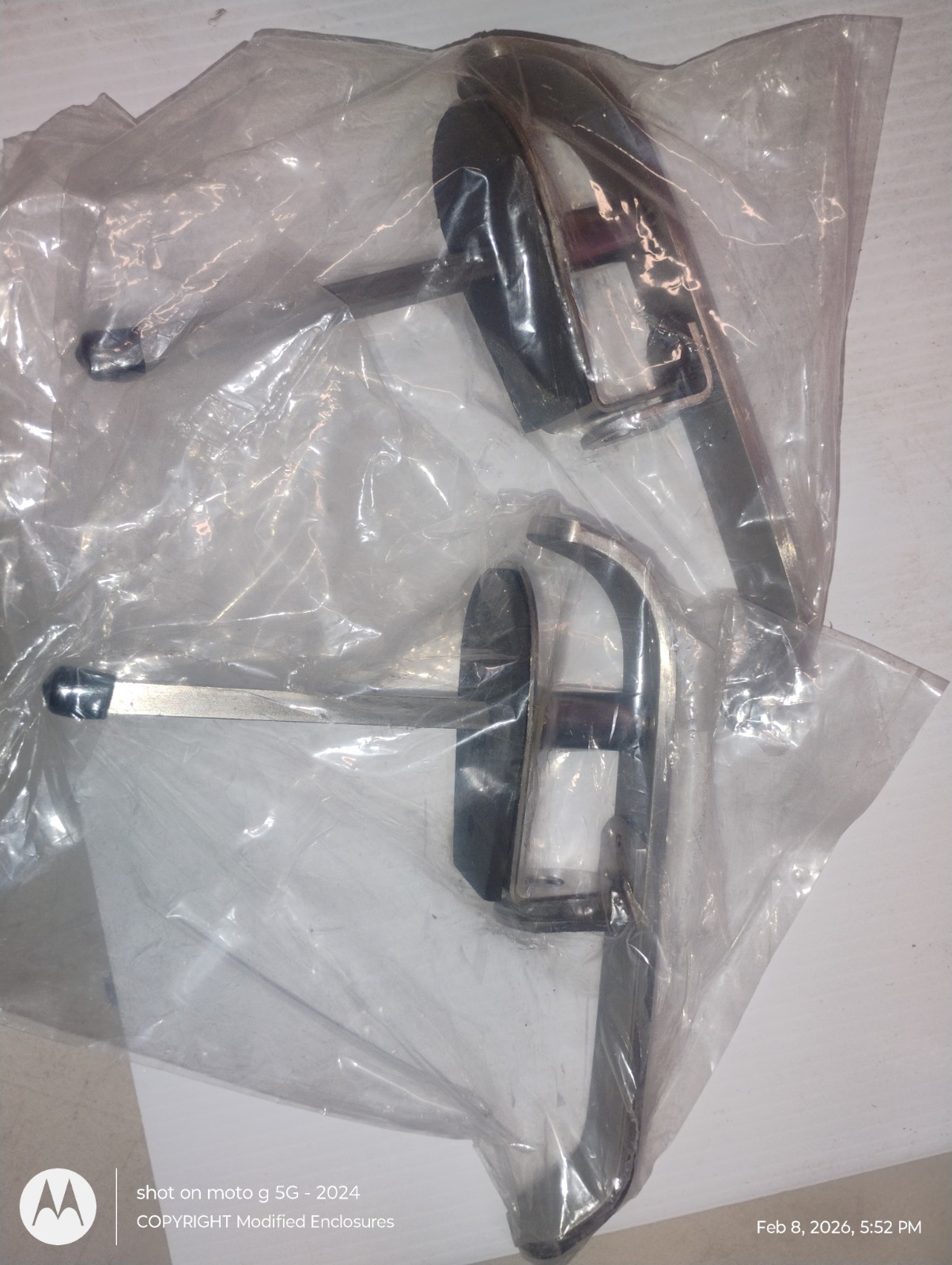 Qty 2 ALH 73NS SS - A.L.Hanson Padlockable Stainless L-Style Enclosure handle