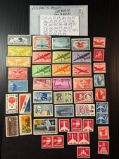 C 10,11,17,19,20,23,25,26,29,31,32, 38,40,45,49,52-54*ect.MNH Cat. Value  $60.00