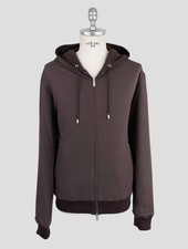 NEW MARCO PESCAROLO BROWN VIRGIN WOOL CASHMERE PL REVERSE COAT US 40 - EU 50 US