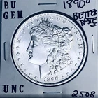1890 O BU GEM MORGAN SILVER DOLLAR UNC MS+++ U.S. MINT RARE COIN 2508