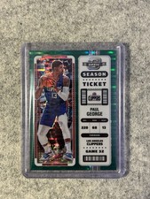 2022-23 Panini Contenders Optic Illusion- Paul George #97 Green Pulsar Prizm /25