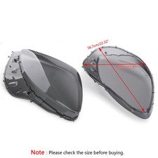 Pair Headlight Replace Lens Cover Left Right Smoke For C6 Corvette 2005-2013