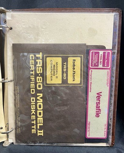 Vintage Radio Shack TRS-80 Handbuch & Software "Versafile" - Bild 3 von 6