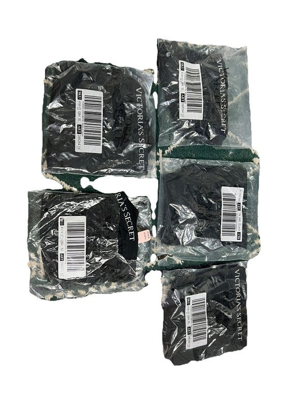 Set of 5 NWT  Black Victorias Secret Seamless High Leg Briefs Size XL