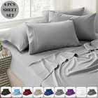 Sheet Set Queen Deep Pocket 6 Piece Bed Sheet Set 1800 Series Microfiber Comfort