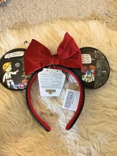 Disney Parks Star Wars Holiday Minnie Mouse Ear Headband Luke and Darth 2023 NWT