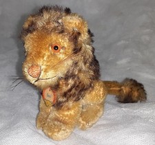 Vintage 1950's Steiff Leo the Lion Sitting with button and paper tag