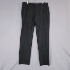 Wangyue Women's Black Wide Leg Dress Pants Size L Viscose Blend
