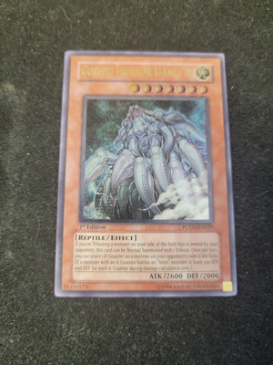 YUGIOH Cosmic Horror Gangi'el (POTD-EN029) Ultimate Rare 1st Edition Excellent