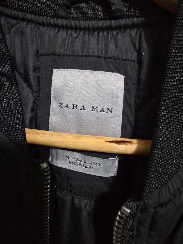 Мужская длинная куртка-бомбер Zara - Изображение 3 из 3