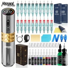 Neebol Tattoo Pen Kit Unibody Tattoo Machine with Needles Tattoo Supply Gift