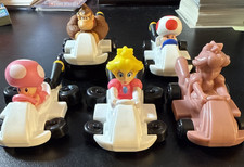 2024 McDonald's Happy Meal Toys Mario Kart Figures Lot of 5 Different