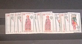 Timbre Andorre Lot De 10 Paires Europa Yt 237 Et Yt 238 Cote 550€ Ref 12416