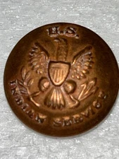 U.S. Indian Service Copper/Brass Button 7/8 inch Tiffany & Co. New York