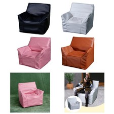 Dollhouse Sofa, Miniature Wooden Sofa, PU Leatherette Furniture, Decorative