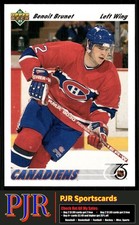 Benoit Brunet 1991-92 Upper Deck #469 Montreal Canadiens Rookie