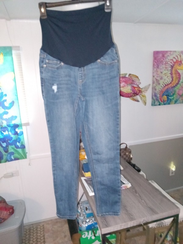 Womens Denim Harper Gray Maternity Jeans Size Small. Worn Once. Very Nice. 