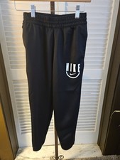 Nike Dri Fit Joggers Boys Youth Medium Black Drawstring
