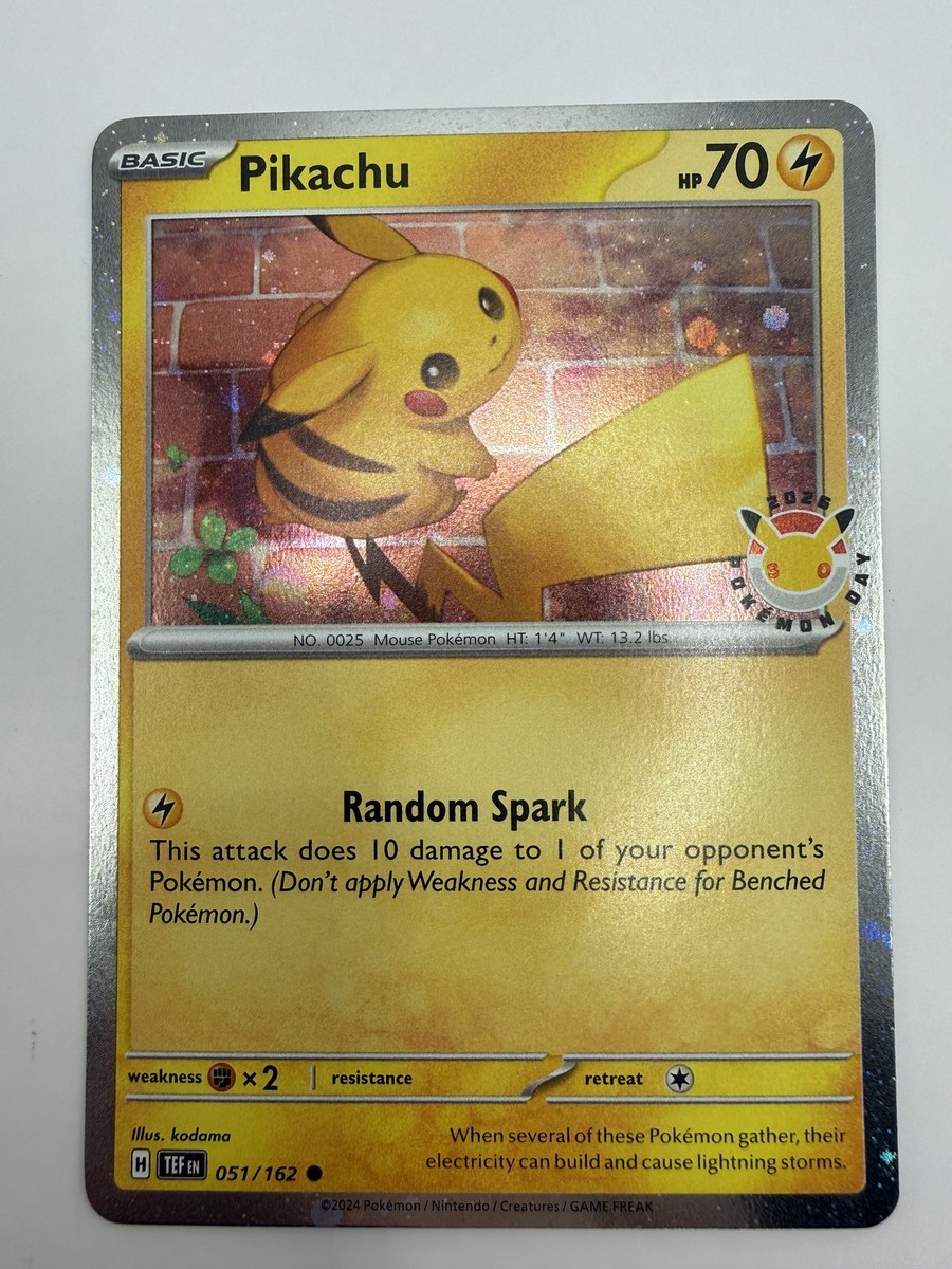 Pikachu (Pokemon Day 2026) #051/162 Miscellaneous Cards & Products