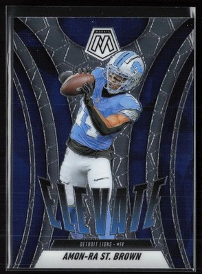 Amon-Ra St. Brown 2025 Panini Mosaic #15 Elevate Detroit Lions