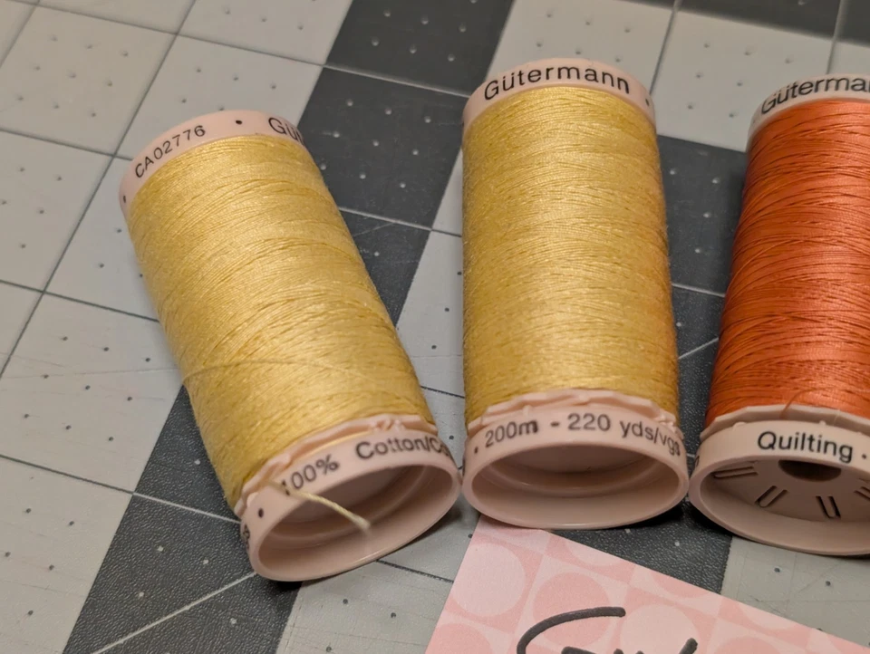 Lot of 6 - Gutermann Cotton Hand Quilting - 200m/219yd Spools "Autumnal Hues" - Image 4 of 4