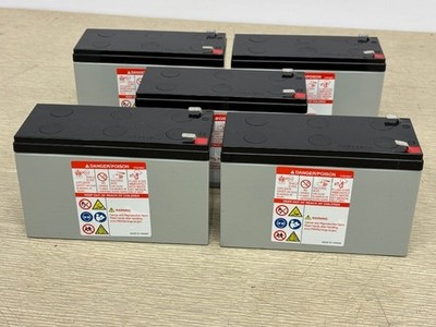 5x Yuasa NP7.5-12 12V 5Ah Sealed Lead Acid Nonspillable Solar UPS Battery (Lot)