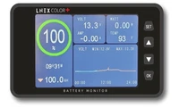 500A Battery Monitor with Shunt, 3.5" Color Screen RV Monitor with 16ft Cable (B