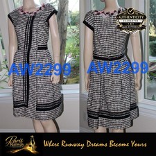 CHANEL 10P Rare Most Wanted 2010 Sleeveless Cashmere Blend Dress CC Logo 42