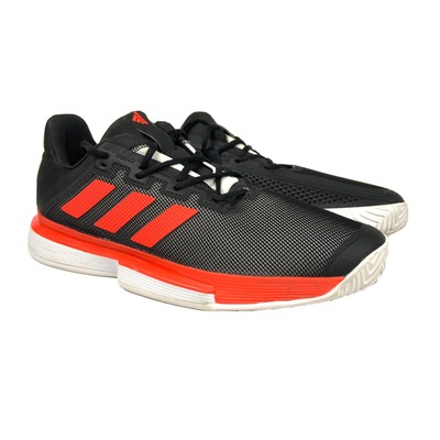 Adidas Mens SoleMatch Bounce Hard Court Shoes FU8117 US 13 Black Red | eBay