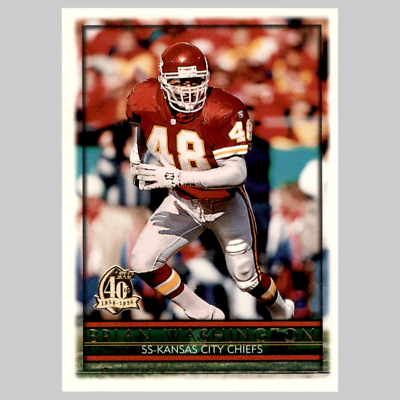 Brian Washington #137 1996 Topps Kansas City Chiefs Football Card
