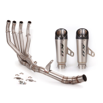 For Kawasaki Z900 Complete Exhaust System Header Link Pipe Slip On 51mm Muffler