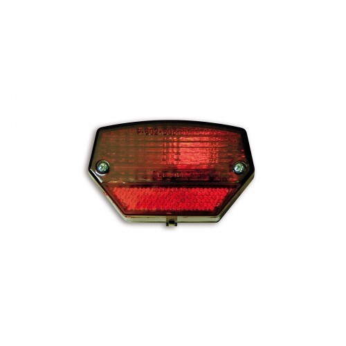 Feu arrière vintage ME08032 pour aile de moto rétro en acier chromé